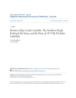 Review of Jay Cooke`s Gamble - DigitalCommons@University of