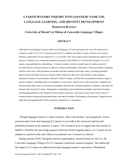 1 Introduction - University of Hawaii System