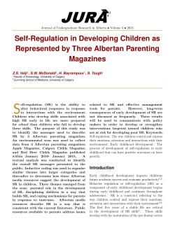 Self-Regulation in Developing Children as Represented by Three