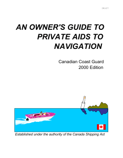 an owner`s guide to private aids to navigation