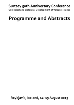 Programme and Abstracts