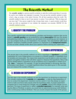 The Scientific Method