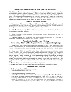 Distance Chart Short Range