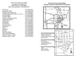 HFC Locations Map (see page 2)