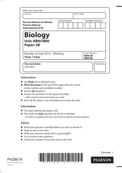 Question paper - Edexcel