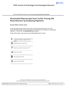 Illuminated Manuscripts from Turfan Tracing Silk Road Glamour by