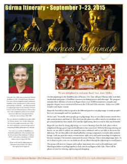 Dharma Journeys Pilgrimages