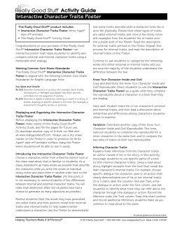 Interactive Character Traits Poster