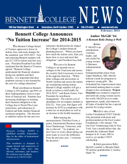 Amber McGill `16 - Bennett College