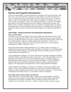 Science and Cognitive Development