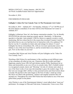 Gallagher`s Jokes on You Tour