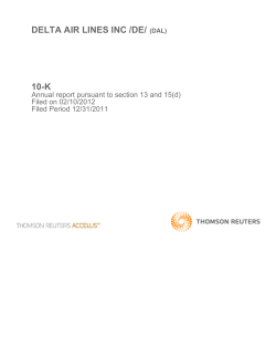 DELTA AIR LINES INC /DE/ (DAL) 10-K