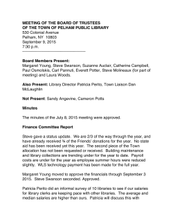 Pelham Library Minutes 2015_09_09