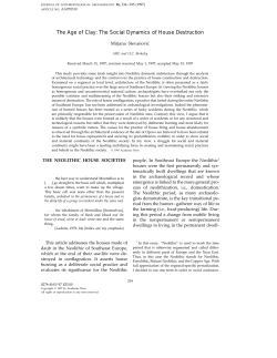 The Age of Clay: The Social Dynamics of House Destruction