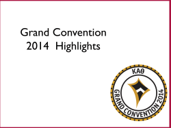 Grand Convention 2014 Highlights - Kappa Alpha Theta