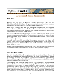 Arab-Israeli Peace Agreements