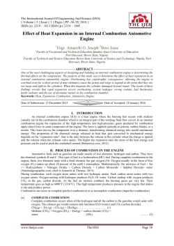 Effect of Heat Expansion in an Internal Combustion Automotive Engine