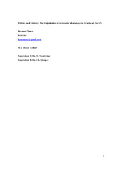 1 Politics and History: The trajectories of revisionist challenges in