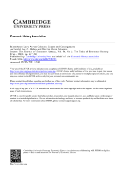 Inheritance Laws Across Colonies: Causes and Consequences