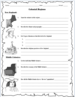 Colonial Regions
