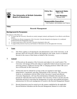 Policy #117 - Office of the University Counsel