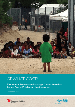 At What Cost - Save the Children Australia
