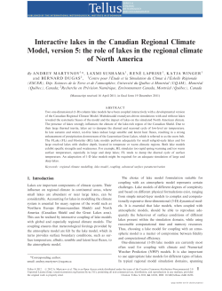 Interactive lakes in the Canadian Regional Climate Model, version 5