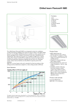 Chilled beam Flexicool&reg; IQID