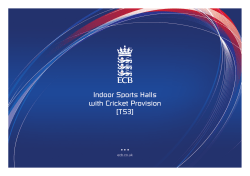 Indoor Sports Halls with Cricket Provision
