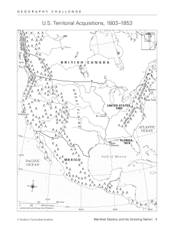 U.S. Territorial Acquisitions, 1803&ndash;1853