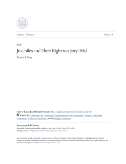 Juveniles and Their Right to a Jury Trial