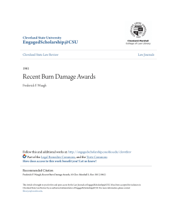 Recent Burn Damage Awards