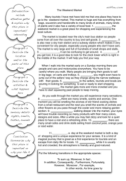 Descriptive essay SAMPLE