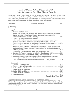 Roots of Rhythm: Volume II Companion CD Notes for Listen and