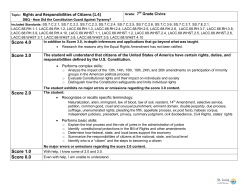 Topic: Rights and Responsibilities of Citizens (1.4) Score 4.0 Score
