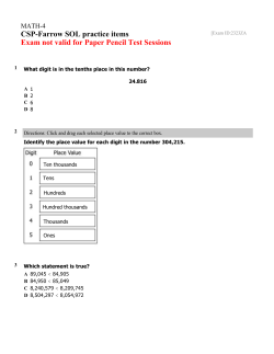 MATH-4 Exam [E-2323ZA] CSP-Farrow SOL practice items