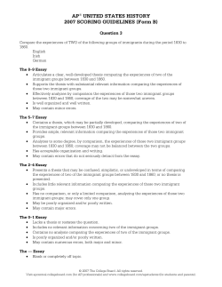 Sample Responses Q3 - AP Central