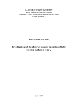 Investigations of the electron transfer in photosynthetic reaction