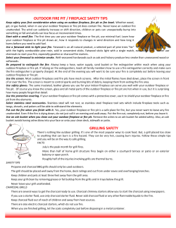 outdoor fire pit / fireplace safety tips