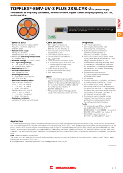 TOPFLEX®-EMV-UV-3 PLUS 2XSLCYK-Jfor power