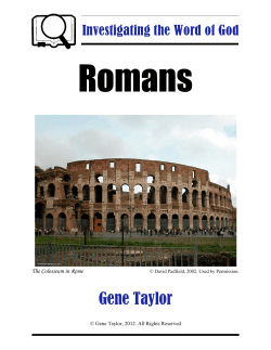 The Book of Romans - Centerville Road
