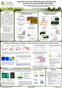 Application of Human iPSC-derived Cardiomyocytes and Neurons