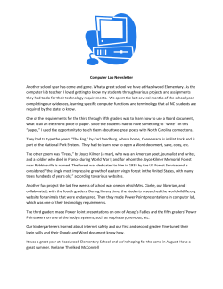 Computer Lab Newsletter Another school year has come and gone