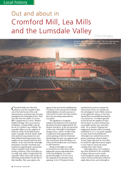 Cromford Mill, Lea Mills and the Lumsdale Valley