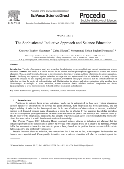 The Sophisticated Inductive Approach and Science