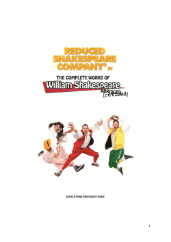 Education pack - White Rock Theatre