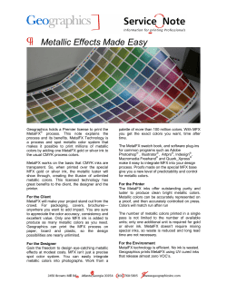 Metallic Effects Made Easy