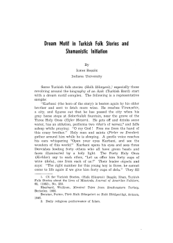 Dream Motif in Turkish Folk Stories and Shamanisfic Initiation