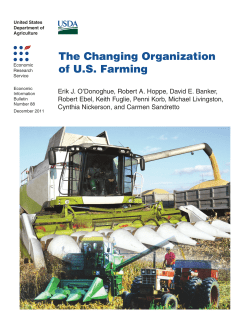 The Changing Organization of U.S. Farming
