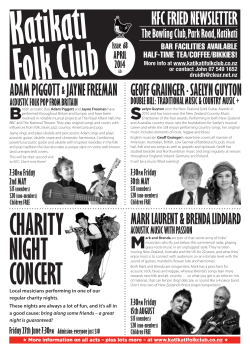 newsletter - Katikati Folk Club